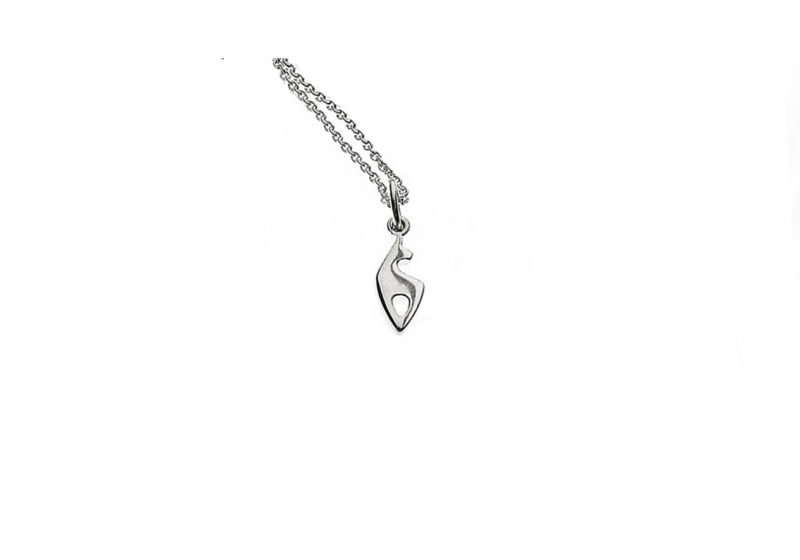 Kleiner Gold-Kids Anhänger in Weißgold