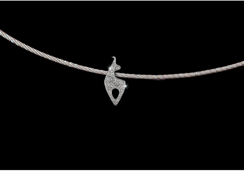 Kleiner Brillant Kitz-Anhänger